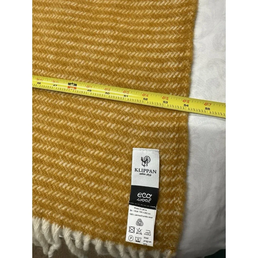 Klippan Eco Wool Lambswool Throw Blanket 73x54